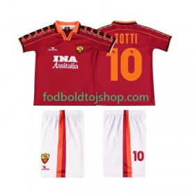 AS Roma TOTTI 10 1999 Retro Børn Hjemme trøje 1998 S/S